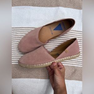 Verbena Carmen Espadrilles in Serraje Antique Pink